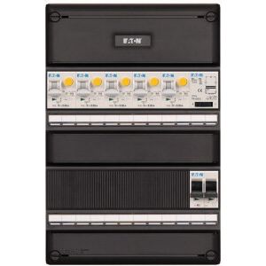 Groepenkast Eaton | 5 Groepen 5 x aardlekautomaten + Beltransformator | 1 Fase | A-50G140T-HS-64 