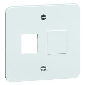 PEHA 80.677-TT W CENTR PL 2XMOD JACK