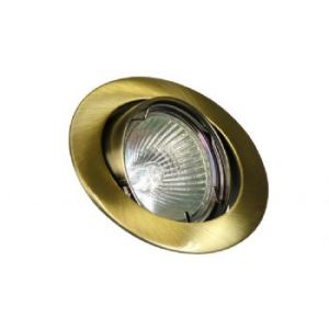 Inbouwspot brons rond kantelbaar