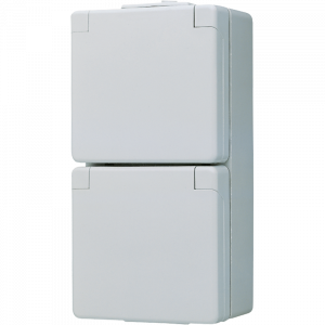 Jung WG600 wandcontactdoos ra 2V grijs - 622NV - 4011377315808