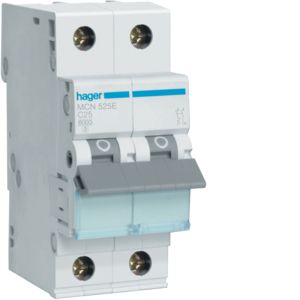 Hager installatieautomaat / 1-polig + nul, C25A / MCN525E
