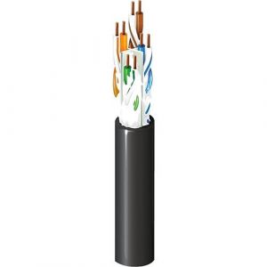 Belden U/UTP Cat. 6 voor buiten, direct begraven zwart/PE OSP6U - Haspel van 100 meter