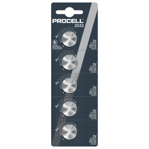 Procell (duracell) CR2032 knoopcellbatterij 3V 5 stuks