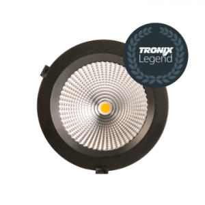 Reflector Down Light  Ø190mm  Zwart  60°  3000K  20W