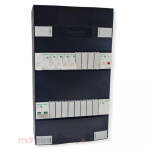 Schneider groepenkast 1 fase met 3 groepen + fornuisgroep en beltrafo ADVAG11224FTH1