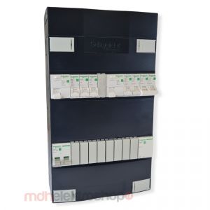 Schneider groepenkast 1 fase met 5 groepen + fornuisgroep en beltrafo ADVG23224FTH1