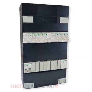 Schneider groepenkast 1 fase met 6 groepen + fornuisgroep en beltrafo ADVG24224FTH1