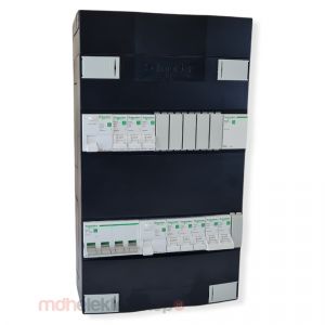 Schneider groepenkast 3 fase met 6 groepen + fornuisgroep en beltrafo ADVG23234FTH3