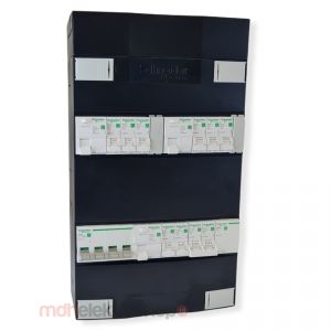 Schneider groepenkast 3 fase met 8 groepen + fornuisgroep en beltrafo ADVG2323224FTH3