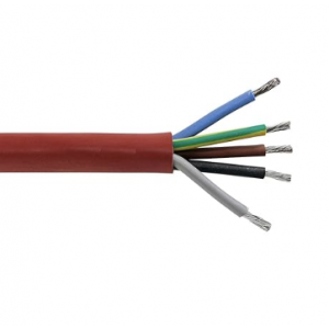 Siliconenkabel 5x2,5 180c SIHF-JB snijlengte per meter