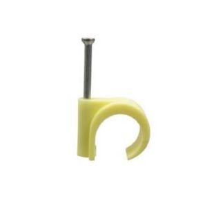 Spijkerclip 16/19 mm crème - 100 stuks