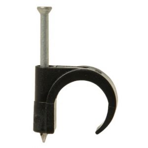Spijkerclip 16/19 mm zwart - 100 stuks