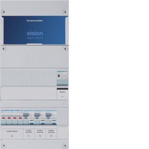 Groepenkast Hager | 3 Groepen 3 x Aardlekautomaten 1 x Beltransformator | 3 Fase | VKG030K-T