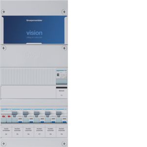 Groepenkast Hager | 5 Groepen 5 x Aardlekautomaten 1 x Beltransformator | 1 Fase | VKG050D-T