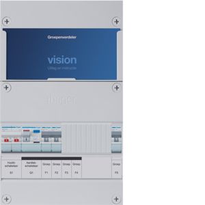 Groepenkast Hager | 3 Groepen 3 x Lichtgroepen | 1 Fase | VKG201A