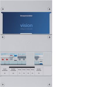 Groepenkast Hager | 3 Groepen 3 x Lichtgroepen | 1 Fase | VKG210A