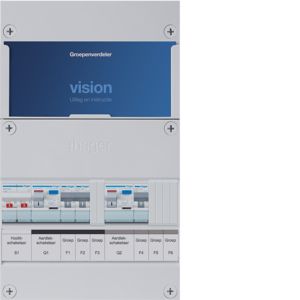 Groepenkast Hager | 3 Groepen 3 x Lichtgroepen | 1 Fase | VKG21B