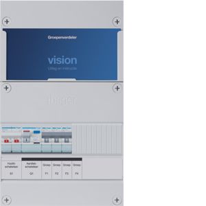 Groepenkast Hager | 3 Groepen 3 x Lichtgroepen | 1 Fase | VKG300A