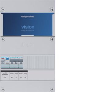 Groepenkast Hager | 3 Groepen 3 x lichtgroepen | 1 fase | VKG300C