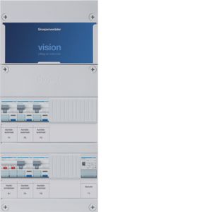 Groepenkast Hager | 5 Groepen 5 x Aardlekautomaten 1 x Beltransformator | 1 Fase | VKG32G-T