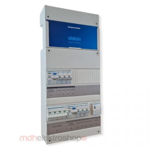 Hager groepenkast, 3 fase met 6 groepen en beltransformator, alt. voor VKG330L-T