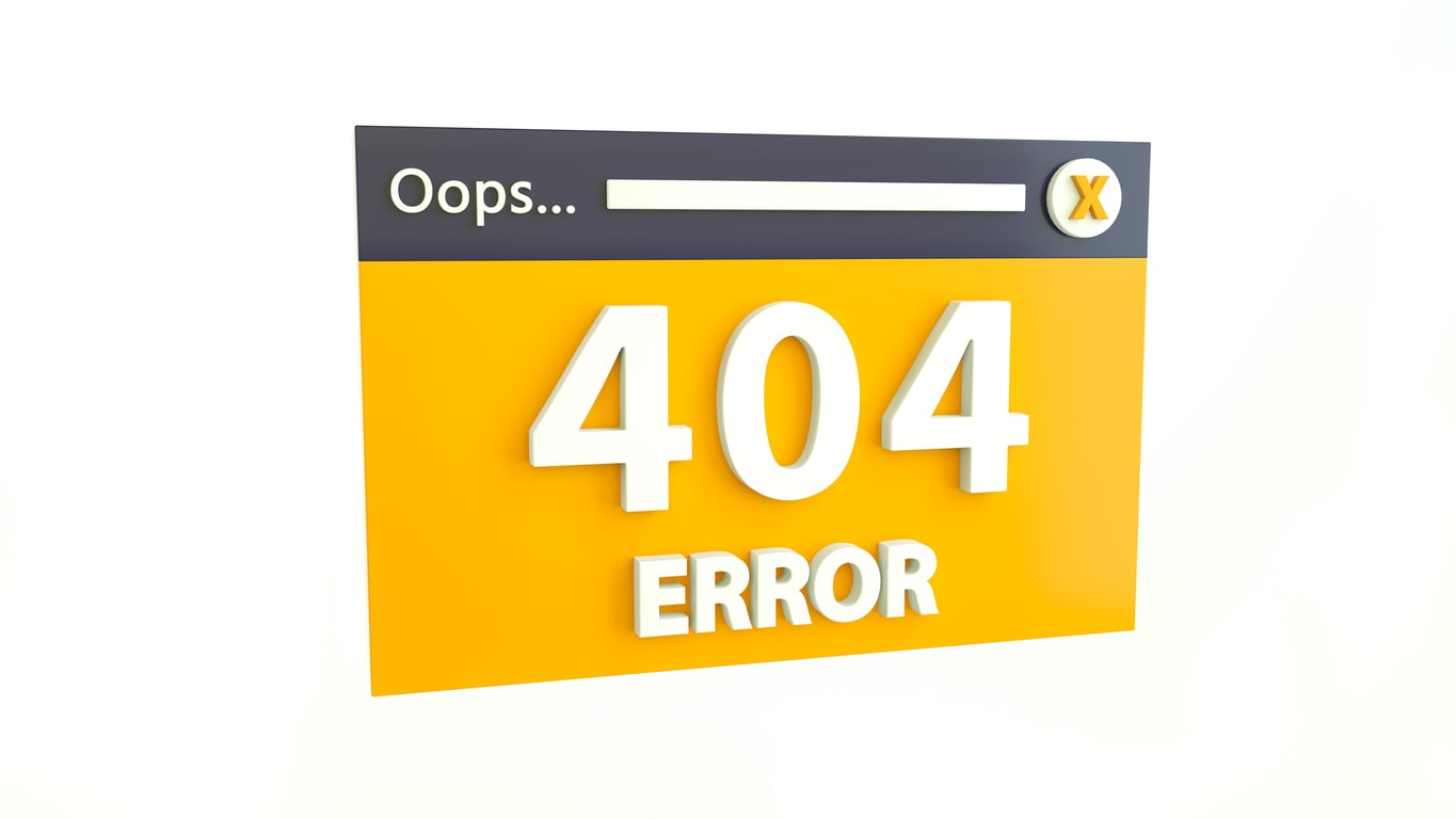 404 pagina niet gevonden